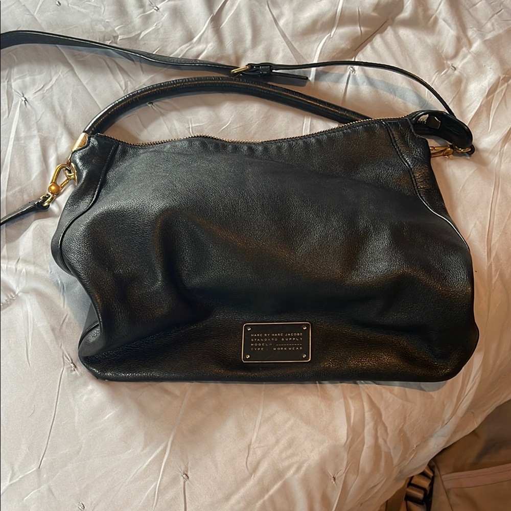 Marc Jacobs Black Leather Shoulder Bag
